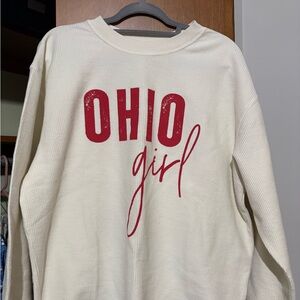 Ohio Girl White Sweatshirt
